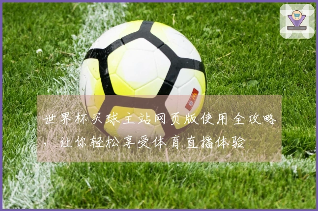 世界杯买球主站网页版使用全攻略，让你轻松享受体育直播体验